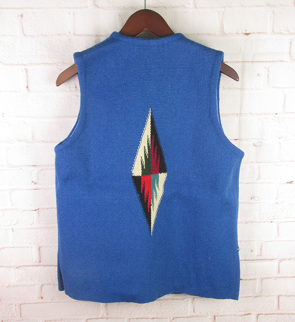 USA製⭐️ortega's チマヨベスト 36 オルテガ チマヨ ベスト 36・100%ウール手織り/CHIMAYO ORTEGA'S HAND